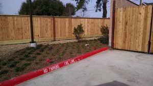 Wooden Commercial Fence